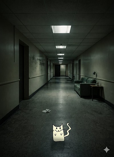 Liminal Space with a Disney Cat